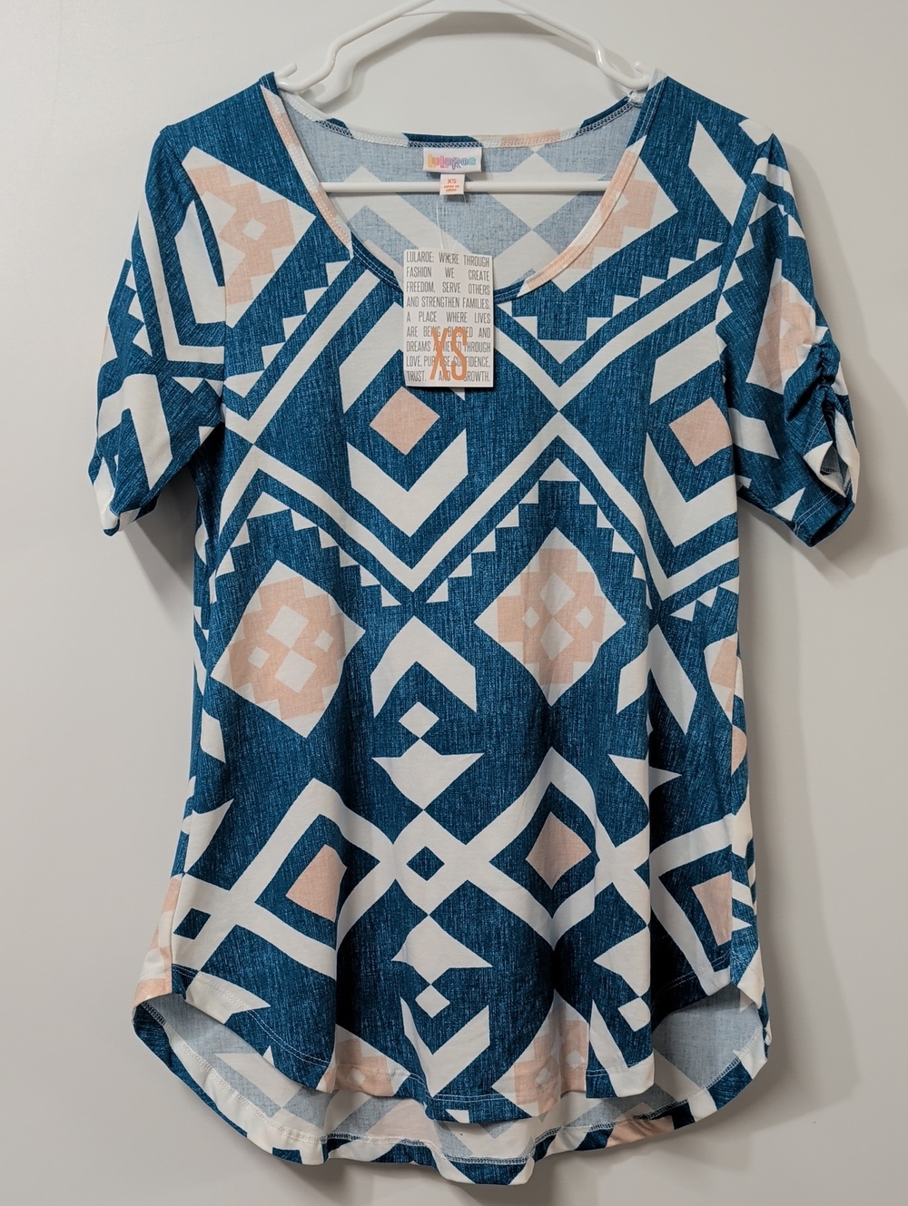 LuLaRoe Morgan Geometric Scoop Neck T-Shirt Size XS